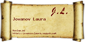 Jovanov Laura névjegykártya